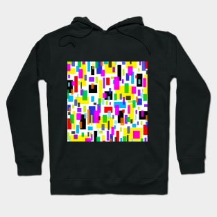 Digital Rainbow Rain Hoodie